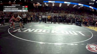 215 3A Champ. Round 1 - Gregory Gonzalez, Coral Reef vs CJ McCutcheon, Riverview (Sarasota)