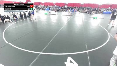 132 lbs Placement (16 Team) - Caleb Scott, Illinois Top Dawgs Orange vs Alex He, Vernon Hills