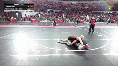 132 lbs Cons. Semi - Savannah Ksioszk, Askren Wrestling Academy vs Baili Kuhn, Baldwin-Woodville