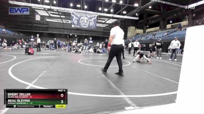 76 lbs Round 1 (10 Team) - Beau Blevins, Kansas Warriors 2 vs Emery Zeller, Black Fox Academy