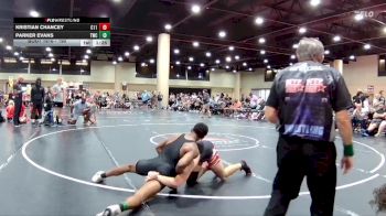 190 lbs Champ. Round 2 - Kristian Chancey, C111 vs Parker Evans, Techfall Wrestling Club