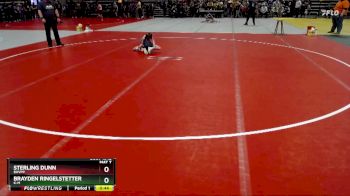 55 lbs 5th Place Match - Sterling Dunn, BHVPP vs Brayden Ringelstetter, K-M