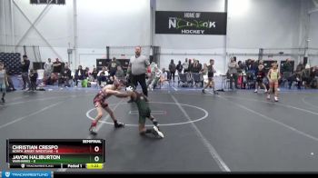 52 lbs Semis (4 Team) - Javon Haliburton, Warhawks vs Christian Crespo, North Jersey Wrestling