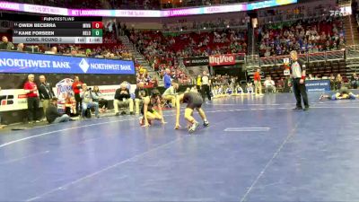 1A-126 lbs Cons. Round 3 - Owen Becerra, Missouri Valley vs Kane Forseen, New London