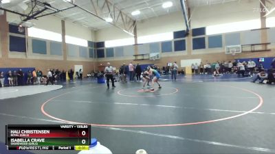 135lbs Cons. Round 4 - Isabella Crave, Shorewood (Girls) vs Hali Christensen, Royal (Girls)