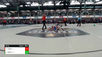 67-70 lbs Semifinal - Teidan Delisi, Built By Brunson vs Landon Belka, Martin Mean Machine