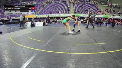 124 lbs Round 1 (16 Team) - Ellabelle Taylor, Evergreen State vs Violet De La Cruz, Texas Wesleyan