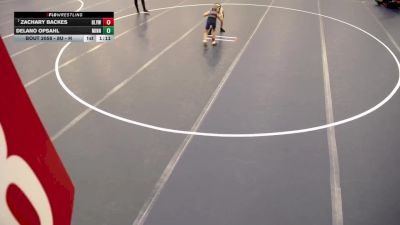 8U - H Champ. Round 1 - Zachary Backes, Big Lake Youth Wrestling vs Delano Opsahl, Minnesota