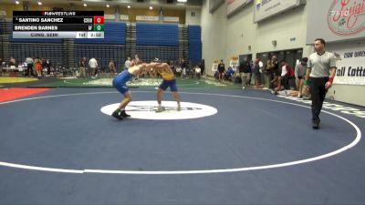 141 lbs Cons. Semi - Brenden Barnes, Air Force vs Santino Sanchez, CSU Bakersfield