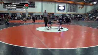 83 lbs Semifinal - Landry Bushaw, Westside Wrestling Club vs Hayden Cushion, The Royal