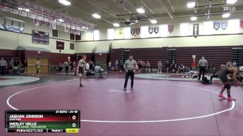 JV-19 lbs Semifinal - Wesley Helle, West Delaware, Manchester vs JaQuan Johnson, Linn-Mar