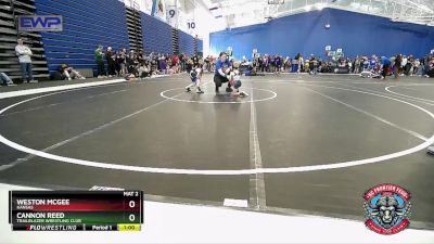 43 lbs Cons. Round 1 - Cannon Reed, Trailblazer Wrestling Club vs Weston McGee, Kansas