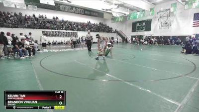 126 lbs 7th Place Match - Kelvin Tan, Rancho Mirage vs Brandon Vinluan, Upland