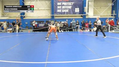 133 lbs Quarterfinal - Ryan O`Rourke, Johnson & Wales (ri) vs Marvin Armistead, Coast Guard