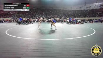 G6A-145 lbs Cons. Semi - Makenna Howell, Ada-Girls vs Janaye Wise, Will Rogers-Girls