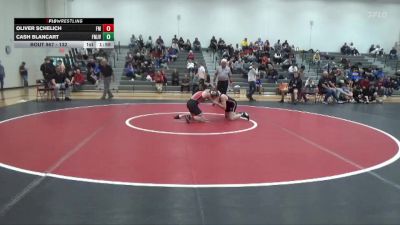 132 lbs Cons. Round 3 - Oliver Schelich, Fort Madison vs Cash Blancart, Fort Madison JV