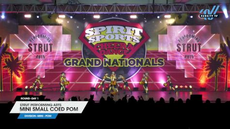 Strut Performing Arts - Mini Small Coed Pom [2025 Mini - Pom Day 1] 2025 Spirit Sports Grand Nationals