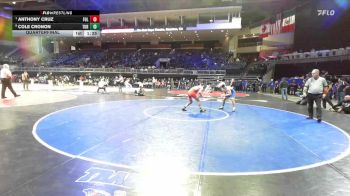 132 lbs Quarterfinal - Anthony Cruz, Folsom vs Cole Cronon, Turlock