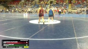 190 lbs Quarterfinal - Grace Bercier, Jamestown vs Jade`ence Fletcher, Minot