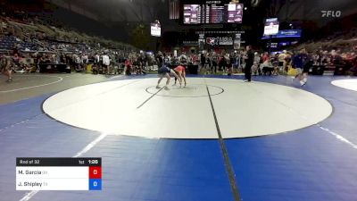 100 lbs Rnd Of 32 - Marius Garcia, Ohio vs Jackson Shipley, Texas