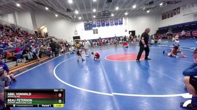 71 lbs Champ. Round 1 - Beau Peterson, Casper Wrestling Club vs Abel VonWald, Douglas WC