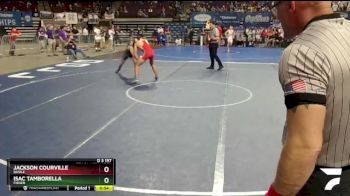 D 3 157 lbs 5th Place Match - Jackson Courville, Basile vs Isac Tamborella, Fisher