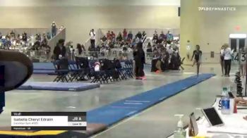 Isabella Cheryl Edralin - Vault, Excalibur Gym #125 - 2021 USA Gymnastics Development Program National Championships