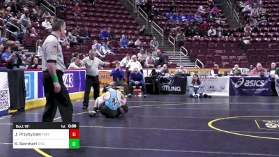 160 lbs Consi Of 16 #2 - Jojo Przybycien, Fort LeBoeuf vs Kaden Barnhart, River Valley