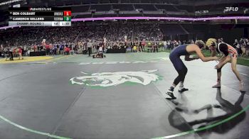 D4-175 lbs Champ. Round 1 - Cameron Sellers, Traverse City St Francis vs Ben Colbart, Jonesville