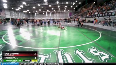 55-56 lbs Round 1 - Liam Miller, Clearwater Valley WC vs Gage Chapman, Mt Spokane WC