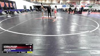 160 lbs Cons. Round 8 - Jacklyn Smith, Sacred Heart vs Athena Willden, William Jewell College