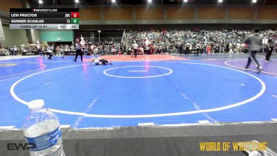 70 lbs Consi Of 16 #1 - Levi Proctor, JWC vs Gunner Scanlan, Team Aggression