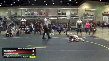 60 lbs Round 2 - Talon McMillen, Donahue Wrestling Academy vs Dean Bergen, ARES Wrestling