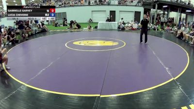 100 lbs Gabrielle Garvey, Virginia vs Lucia Cheverie, North Dakota Blue