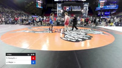 175 lbs Cons 32 #2 - Tad Forsyth, KS vs Javon Major, CA