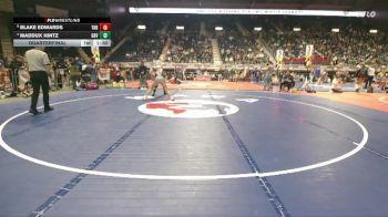 4A-157 lbs Quarterfinal - Blake Edwards, Thunder Basin vs Maddux Hintz, Green River