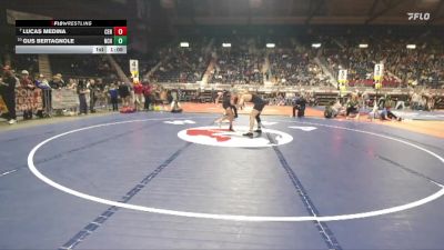 4A-157 lbs Champ. Round 1 - Lucas Medina, Central vs Gus Bertagnole, Natrona County