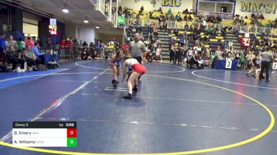 130 lbs Consy 3 - Bailey Emery, University-WV vs Ava Williams, Canon-McMillan