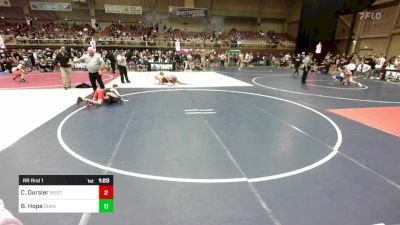 106 lbs Rr Rnd 1 - Cooper Oursler, Westside WC vs Braiden Hope, Duran WC