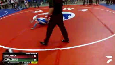 71 lbs Cons. Round 4 - Eddie Rebich, Camel Kids Wrestling vs Ethan Calmes, Windy City Wrestlers