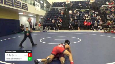 141 lbs Quarterfinal - Abraham Cerda, Fresno City vs Riley Fitzsimmons, Mt. San Antonio