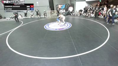 132 lbs Cameron Jackson, MDWA - Mount Diablo Wrestling Association vs CJ Lopez, SAWA - Sacramento Area Wrestling Association