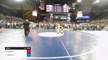 100 lbs Rnd Of 128 - Wyatt Koenen, Minnesota vs Cameron Jackson, California