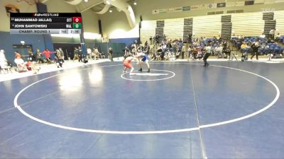 197 lbs Champ. Round 1 - Muhammad Jallaq, Otterbein University vs John Santowski, Washington & Lee