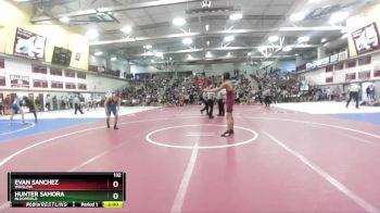 132 lbs Champ. Round 1 - Evan Sanchez, Winslow vs Hunter Samora, Bloomfield