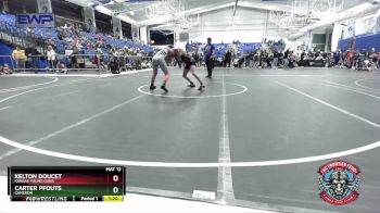 120 lbs 1st Place Match - Kelton Doucet, Kansas Young Guns vs Carter Pfouts, Cameron