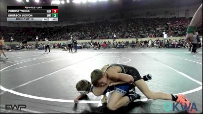 100 lbs Round Of 16 - Connor Young, Husky WC vs Emerson Luxton, Bartlesville Wrestling Club