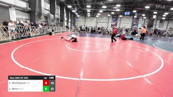 220 lbs Round Of 64 - Everett McClelland, Indiana Outlaws White vs Jeremiah Mora, TS Wrestling Prep