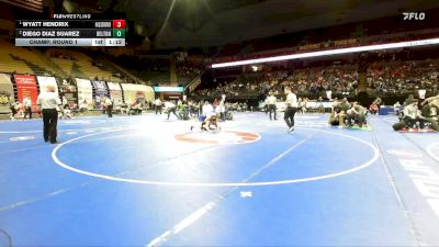 150 Class 3 lbs Champ. Round 1 - Wyatt Hendrix, Hillsboro vs Diego Diaz Suarez, Belton