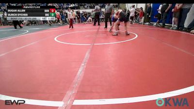 67-70 lbs Semifinal - Dugan Allen, Barnsdall Youth Wrestling vs Ulrich Dyches, Bartlesville Wrestling Club
